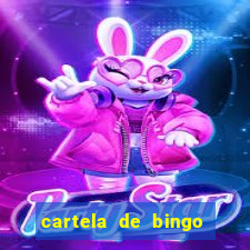 cartela de bingo pra imprimir